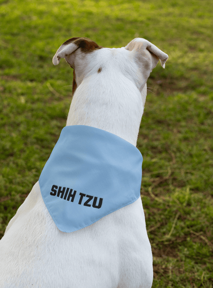 Trendy Shih Tzu Text Dog Bandana – Stylish & Comfortable Pet Wear