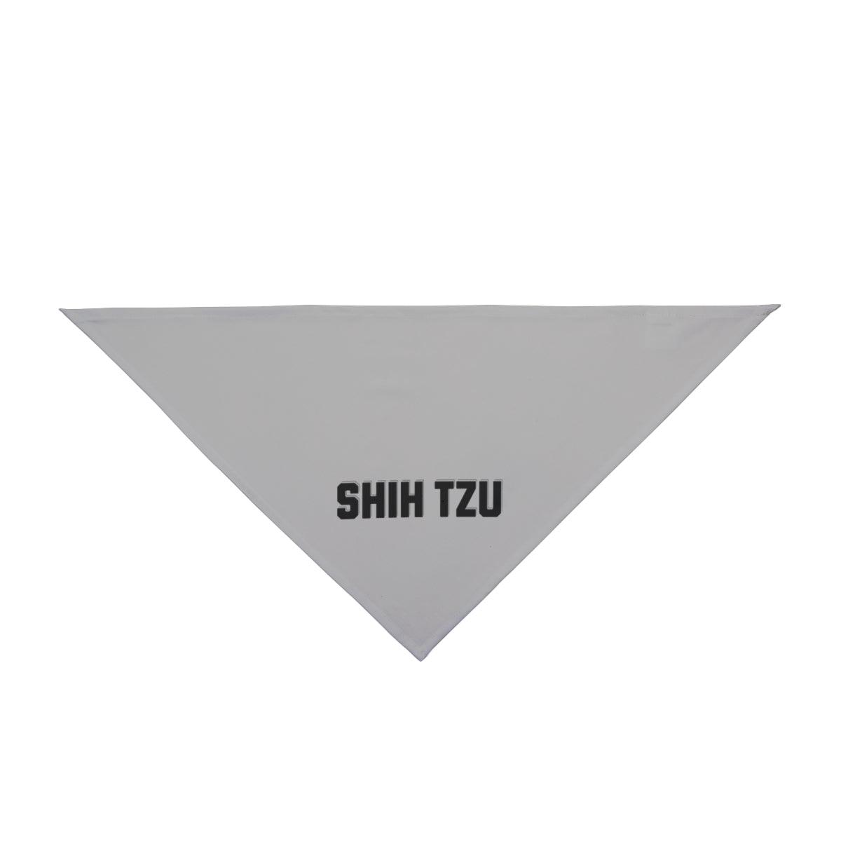 Trendy Shih Tzu Text Dog Bandana – Stylish & Comfortable Pet Wear