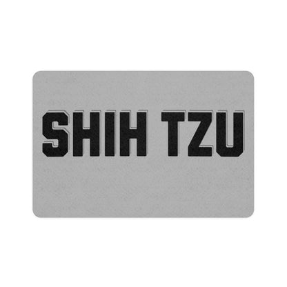 Shih Tzu Text Pet Food Mat – Stylish & Non-Slip Mat for Dog Lovers