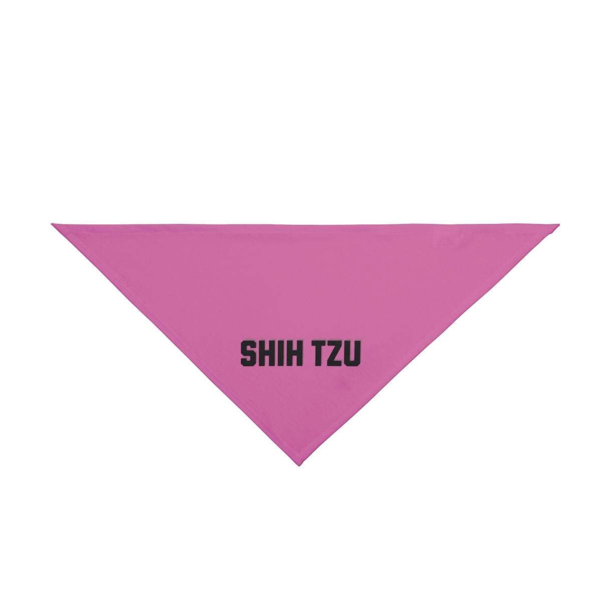 Trendy Shih Tzu Text Dog Bandana – Stylish & Comfortable Pet Wear