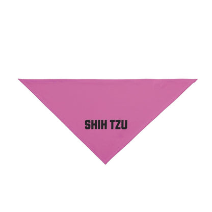 Trendy Shih Tzu Text Dog Bandana – Stylish & Comfortable Pet Wear