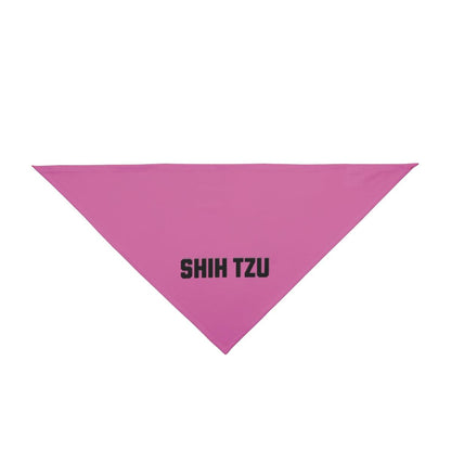 Trendy Shih Tzu Text Dog Bandana – Stylish & Comfortable Pet Wear