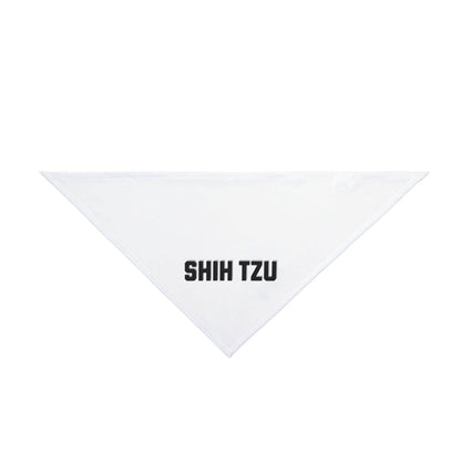 Trendy Shih Tzu Text Dog Bandana – Stylish & Comfortable Pet Wear